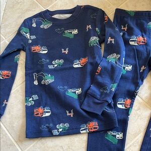 Kids Construction Pajamas - Blue